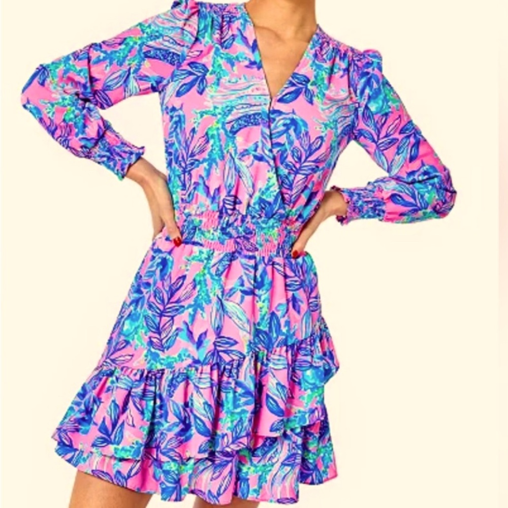 Fits like a size 2! Lilly Pulitzer Cristiana Dress Lily Rose Just Lil Jelly, 0
